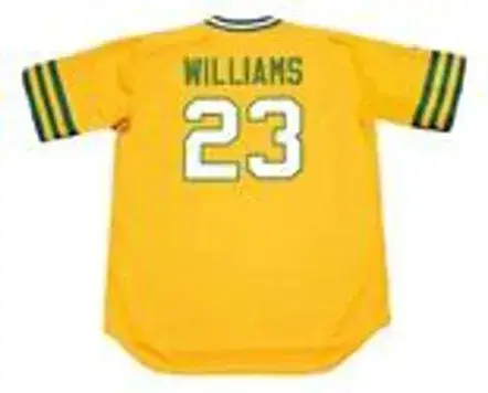 DICK WILLIAMS Oakland Athletics 1972 Majestic Cooperstown Baseball Jersey 