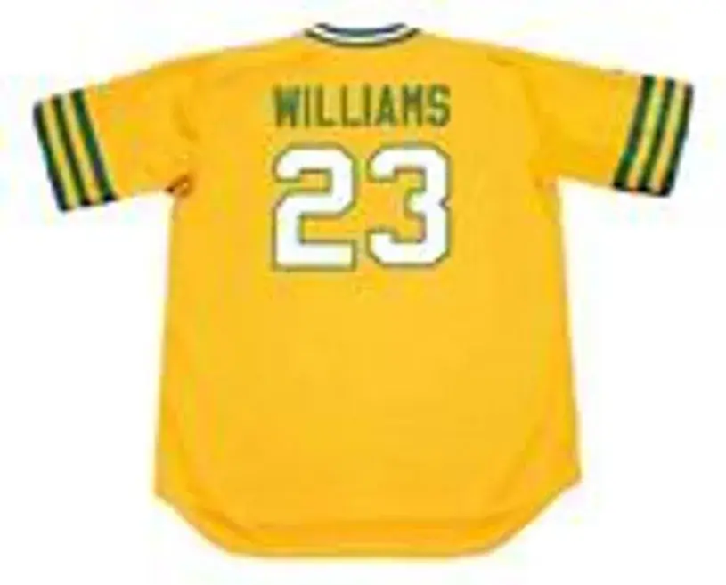 DICK WILLIAMS Oakland Athletics 1972 Majestic Cooperstown Baseball Jersey 