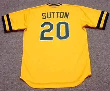 DON SUTTON Oakland Athletics 1985 Majestic Cooperstown Throwback Baseball Jersey 