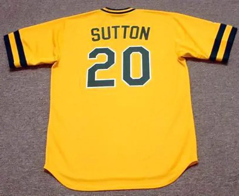 DON SUTTON Oakland Athletics 1985 Majestic Cooperstown Throwback Baseball Jersey 