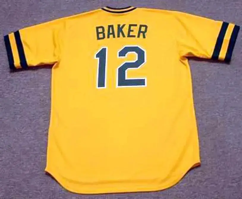 DUSTY BAKER Oakland Athletics 1985 Majestic Cooperstown Throwback Baseball Jersey 
