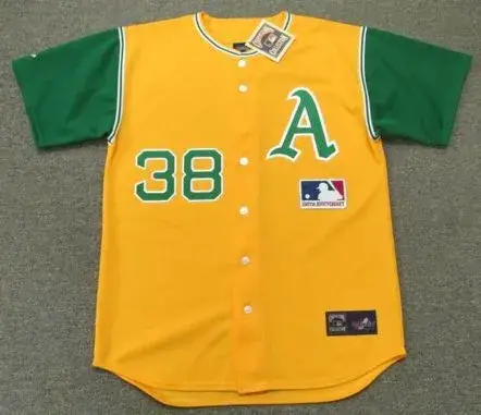GENE TENACE Oakland Athletics 1969 Majestic Cooperstown Throwback Jersey
