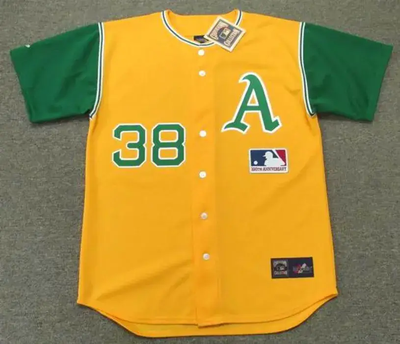 GENE TENACE Oakland Athletics 1969 Majestic Cooperstown Throwback Jersey