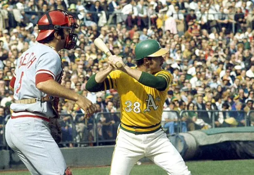 GENE TENACE Oakland Athletics 1972 Majestic Cooperstown Throwback Baseball Jersey 