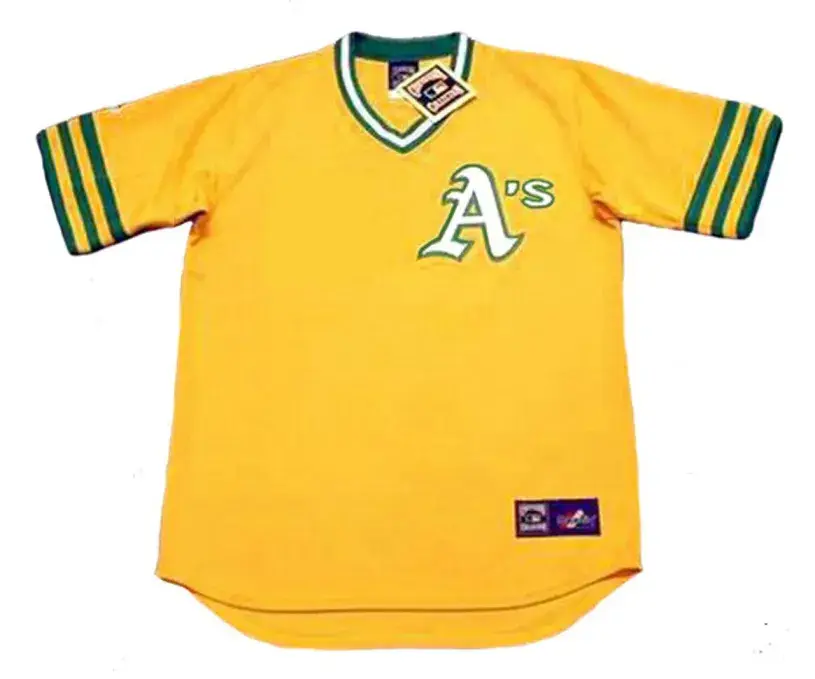 GENE TENACE Oakland Athletics 1973 Majestic Cooperstown Throwback Baseball Jersey