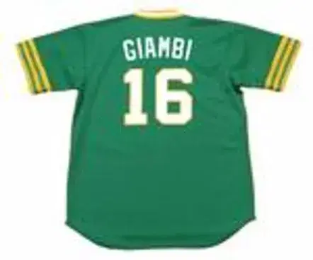 JASON GIAMBI Oakland Athletics 1973 Majestic Throwback Baseball Jersey 