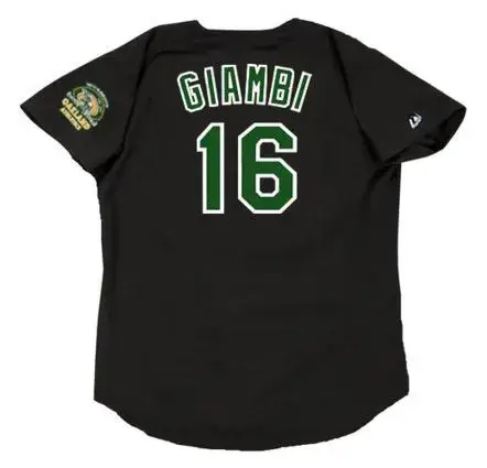 JASON GIAMBI Oakland Athletics 2000 Majestic Throwback Baseball Jersey 