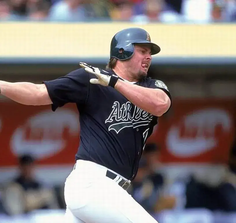 JASON GIAMBI Oakland Athletics 2000 Majestic Throwback Baseball Jersey 