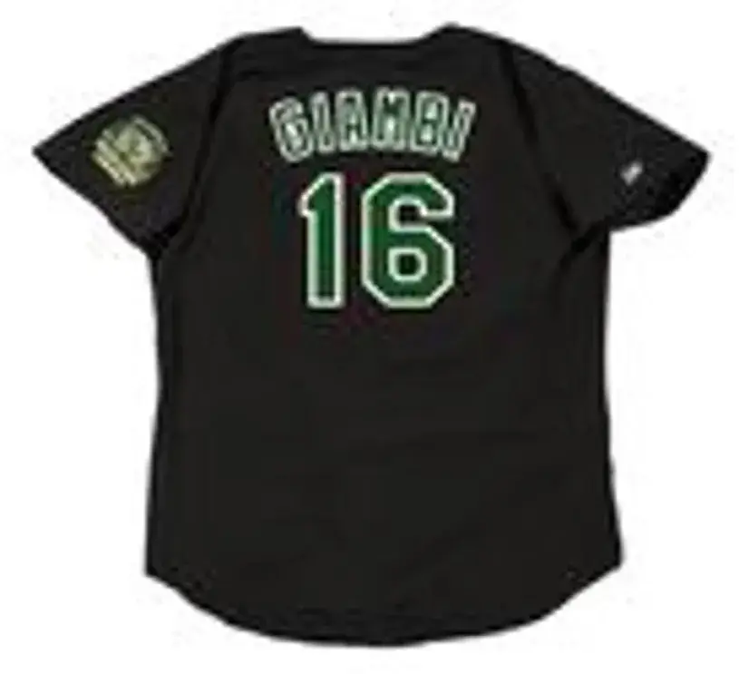 JASON GIAMBI Oakland Athletics 2000 Majestic Throwback Baseball Jersey 