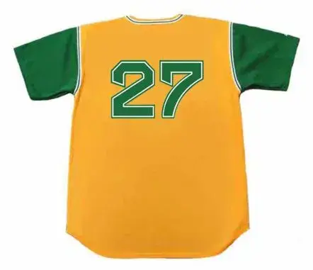 JIM “CATFISH” HUNTER Oakland Athletics 1968 Majestic Cooperstown Throwback Jersey