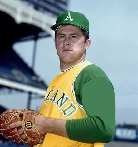 JIM “CATFISH” HUNTER Oakland Athletics 1968 Majestic Cooperstown Throwback Jersey 