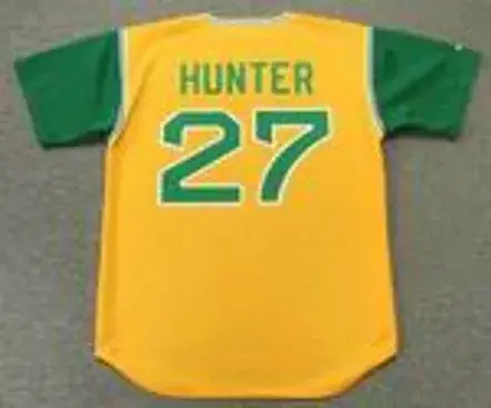 JIM “CATFISH” HUNTER Oakland Athletics 1969 Majestic Cooperstown Throwback Jersey 