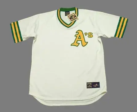JIM “CATFISH” HUNTER Oakland Athletics 1973 Home Majestic Throwback Baseball Jersey