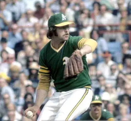 JIM “CATFISH” HUNTER Oakland Athletics 1973 Majestic Cooperstown Away Jersey 
