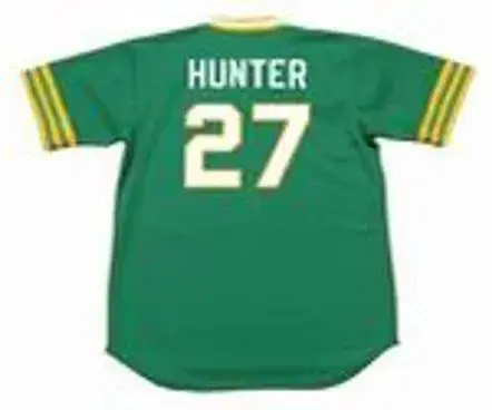 JIM “CATFISH” HUNTER Oakland Athletics 1973 Majestic Cooperstown Away Jersey 