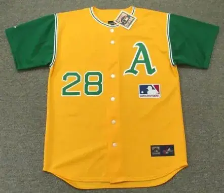JIM “MUDCAT” GRANT Oakland Athletics 1969 Majestic Cooperstown Baseball Jersey
