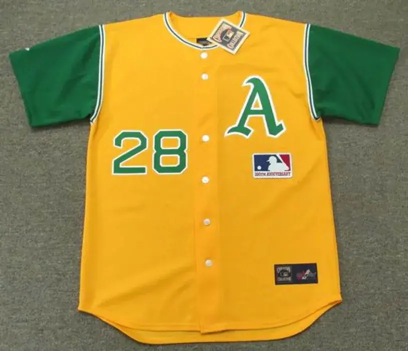 JIM “MUDCAT” GRANT Oakland Athletics 1969 Majestic Cooperstown Baseball Jersey