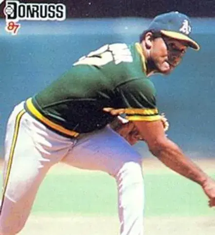 JOAQUIN ANDUJAR Oakland Athletics 1986 Majestic Cooperstown Throwback Baseball Jersey 