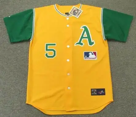 JOE DIMAGGIO Oakland Athletics 1969 Majestic Cooperstown Throwback Jersey
