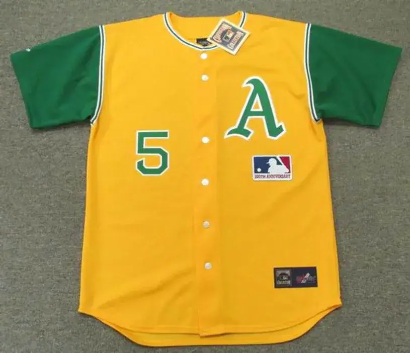 JOE DIMAGGIO Oakland Athletics 1969 Majestic Cooperstown Throwback Jersey