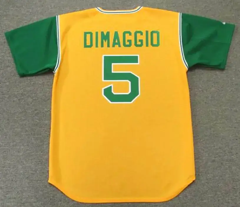 JOE DIMAGGIO Oakland Athletics 1969 Majestic Cooperstown Throwback Jersey 