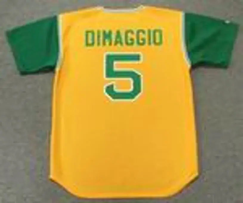 JOE DIMAGGIO Oakland Athletics 1969 Majestic Cooperstown Throwback Jersey 