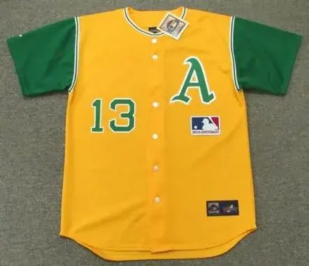 JOHN “BLUE MOON” ODOM Oakland Athletics 1969 Majestic Cooperstown Baseball Jersey