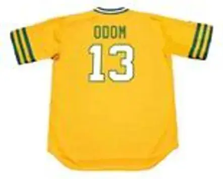 JOHN “BLUE MOON” ODOM Oakland Athletics 1972 Majestic Cooperstown Baseball Jersey 