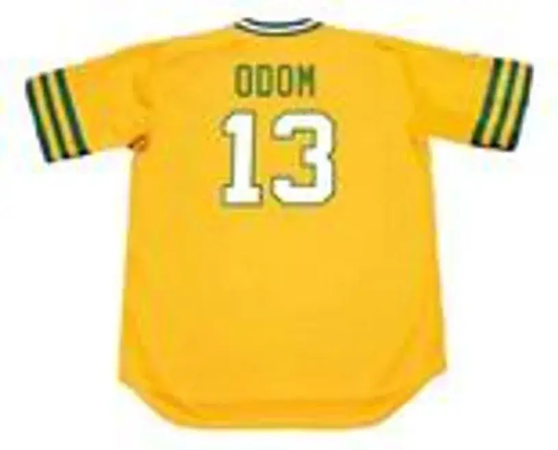 JOHN “BLUE MOON” ODOM Oakland Athletics 1972 Majestic Cooperstown Baseball Jersey 