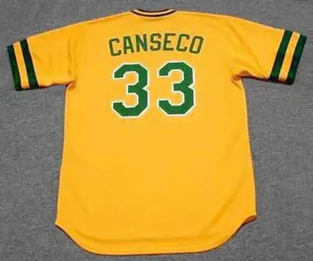 JOSE CANSECO Oakland Athletics 1986 Majestic Throwback Baseball Jersey 