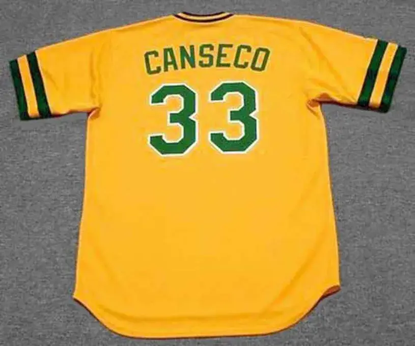 JOSE CANSECO Oakland Athletics 1986 Majestic Throwback Baseball Jersey 