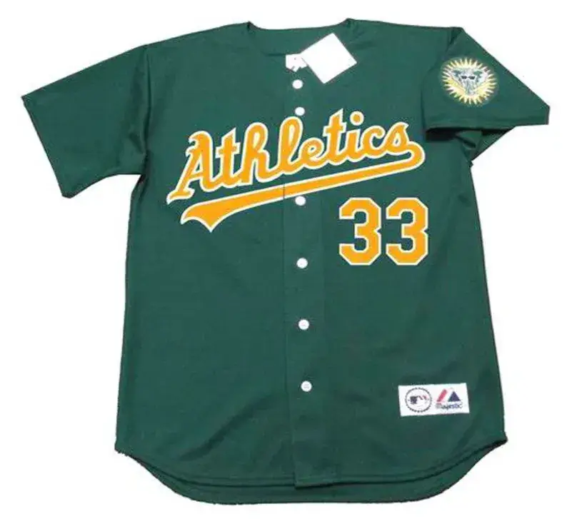 JOSE CANSECO Oakland Athletics 1997 Alternate Majestic Baseball Throwback Jersey