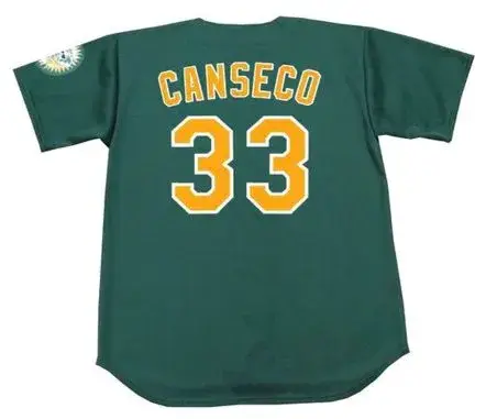 JOSE CANSECO Oakland Athletics 1997 Alternate Majestic Baseball Throwback Jersey 