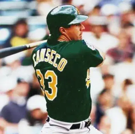 JOSE CANSECO Oakland Athletics 1997 Alternate Majestic Baseball Throwback Jersey 
