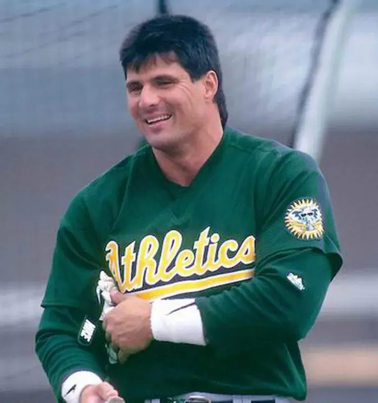 JOSE CANSECO Oakland Athletics 1997 Alternate Majestic Baseball Throwback Jersey 
