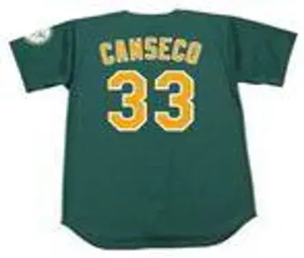 JOSE CANSECO Oakland Athletics 1997 Alternate Majestic Baseball Throwback Jersey 