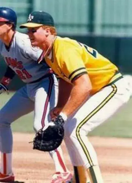 MARK MCGWIRE Oakland Athletics 1986 Majestic Throwback Baseball Jersey 