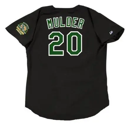 MARK MULDER Oakland Athletics 2000 Majestic Throwback Baseball Jersey 