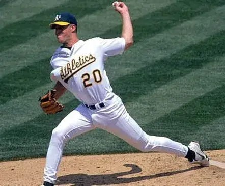MARK MULDER Oakland Athletics 2002 Home Majestic Baseball Throwback Jersey 