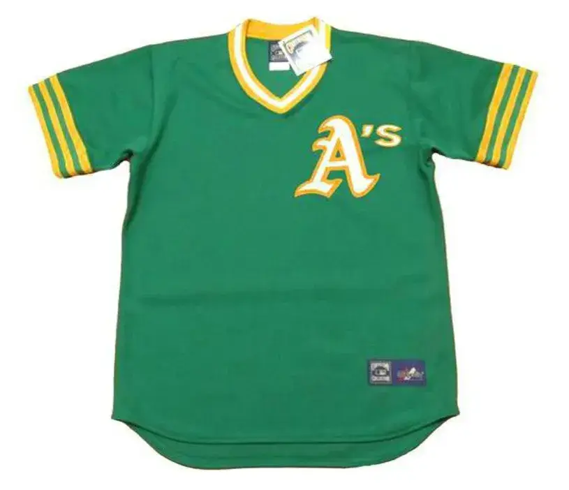 MIGUEL TEJADA Oakland Athletics 1973 Majestic Throwback Baseball Jersey