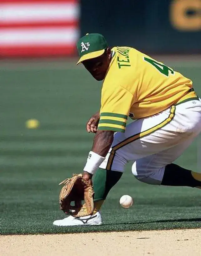MIGUEL TEJADA Oakland Athletics 1974 Majestic Throwback Baseball Jersey 