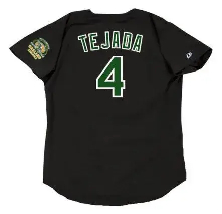 MIGUEL TEJADA Oakland Athletics 2000 Majestic Throwback Baseball Jersey 