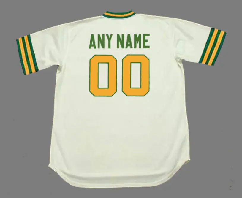 OAKLAND ATHLETICS 1970’s Majestic Home Throwback Jersey Customized “Any Name & Number(s)” 
