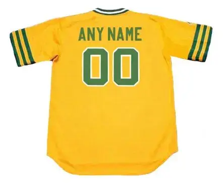 OAKLAND ATHLETICS 1974 Majestic Cooperstown Throwback Jersey Customized “Any Name & Number(s)” 