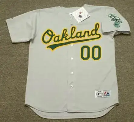 OAKLAND ATHLETICS 2000’s Away Majestic Throwback Jersey Customized “Any Name & Number(s)”