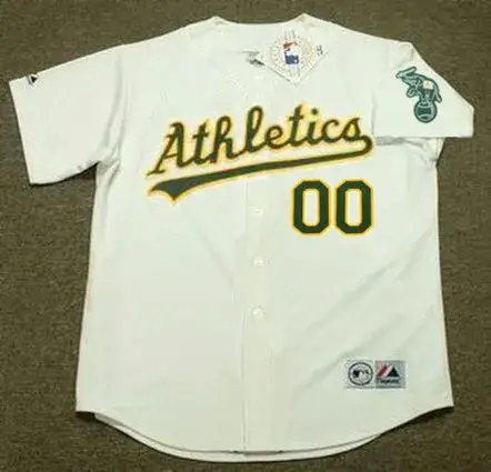 OAKLAND ATHLETICS 2000’s Home Majestic Throwback Jersey Customized “Any Name & Number(s)”