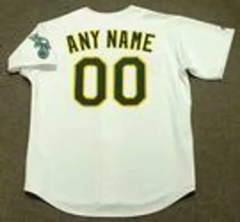 OAKLAND ATHLETICS 2000’s Home Majestic Throwback Jersey Customized “Any Name & Number(s)” 