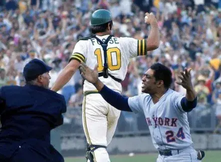 RAY FOSSE Oakland Athletics 1973 Home Majestic Throwback Baseball Jersey 