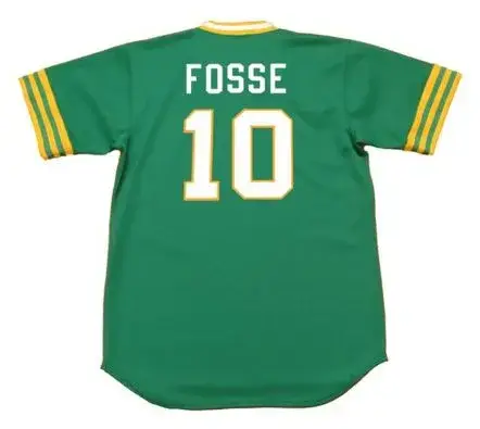 RAY FOSSE Oakland Athletics 1973 Majestic Cooperstown Away Baseball Jersey 