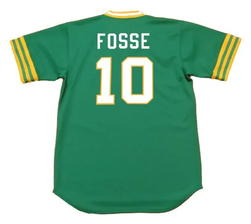RAY FOSSE Oakland Athletics 1973 Majestic Cooperstown Away Baseball Jersey 